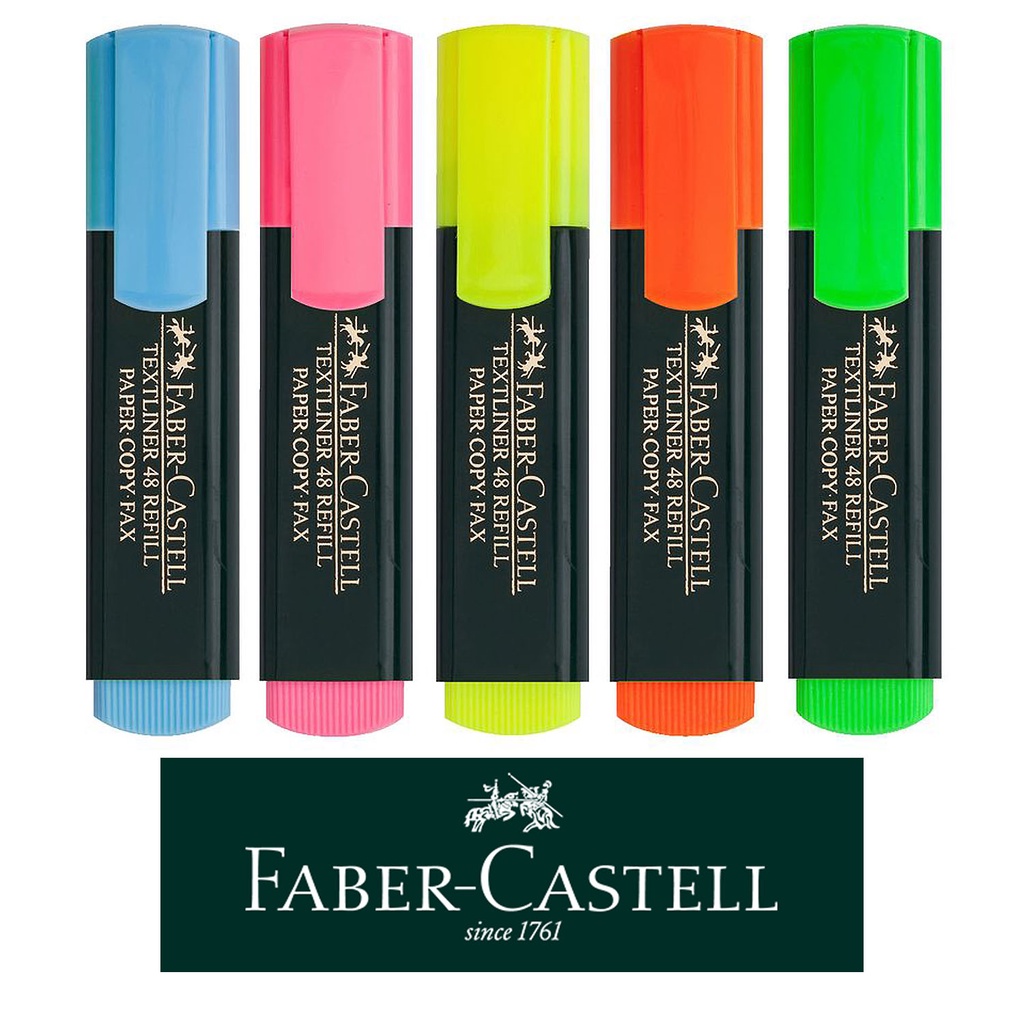 Highlighter Faber Castell Marker Textliner Superfluorescent Neon