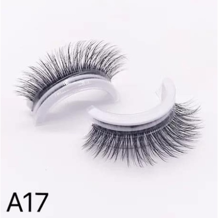 CB PH 1Pair Reusable Self Adhesive False Eyelashes Natural Curly Thick