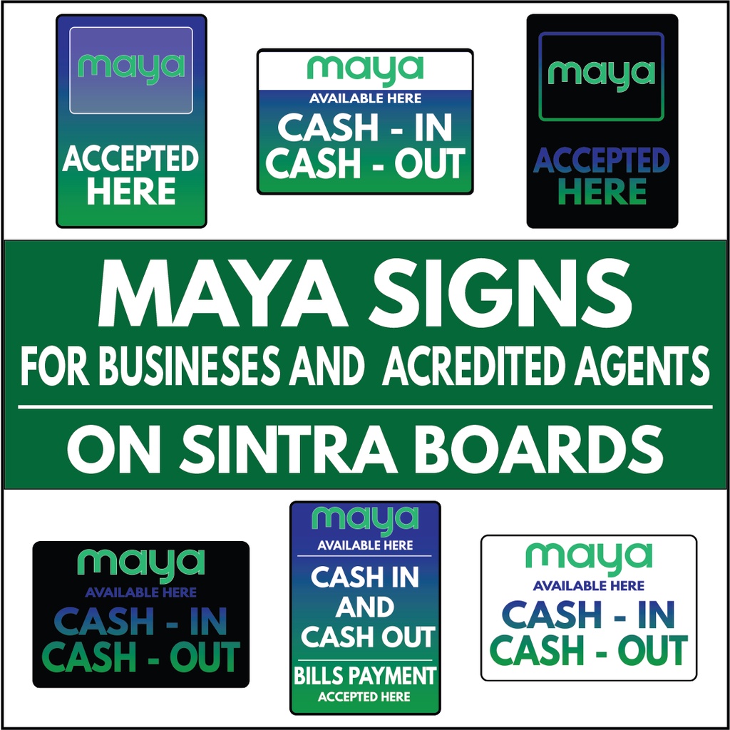 Maya Paymaya Signs Signage For Physical Stores Restaurant Business