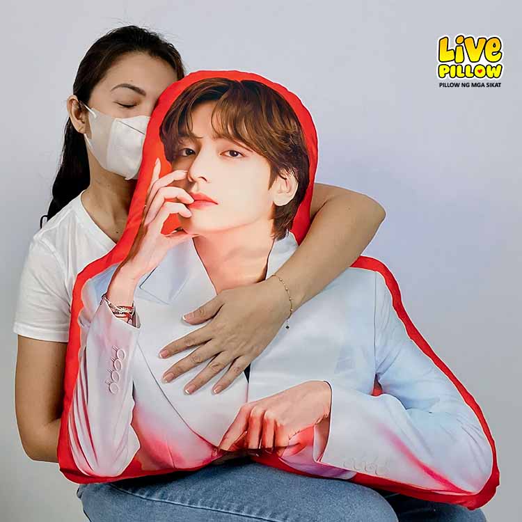 LIVEPILLOW BTS Merch V Taehyung Pillow Half Body Big Size 25x25 Inches