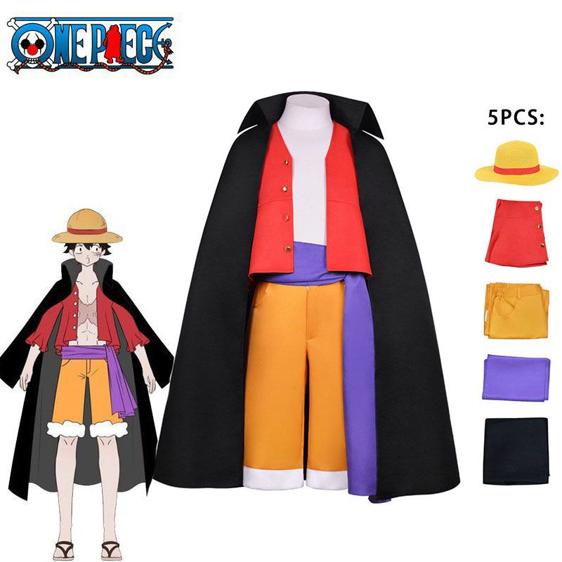 Adult One Piece Series Wano Country Monkey D Luffy Cosplay Men S Set