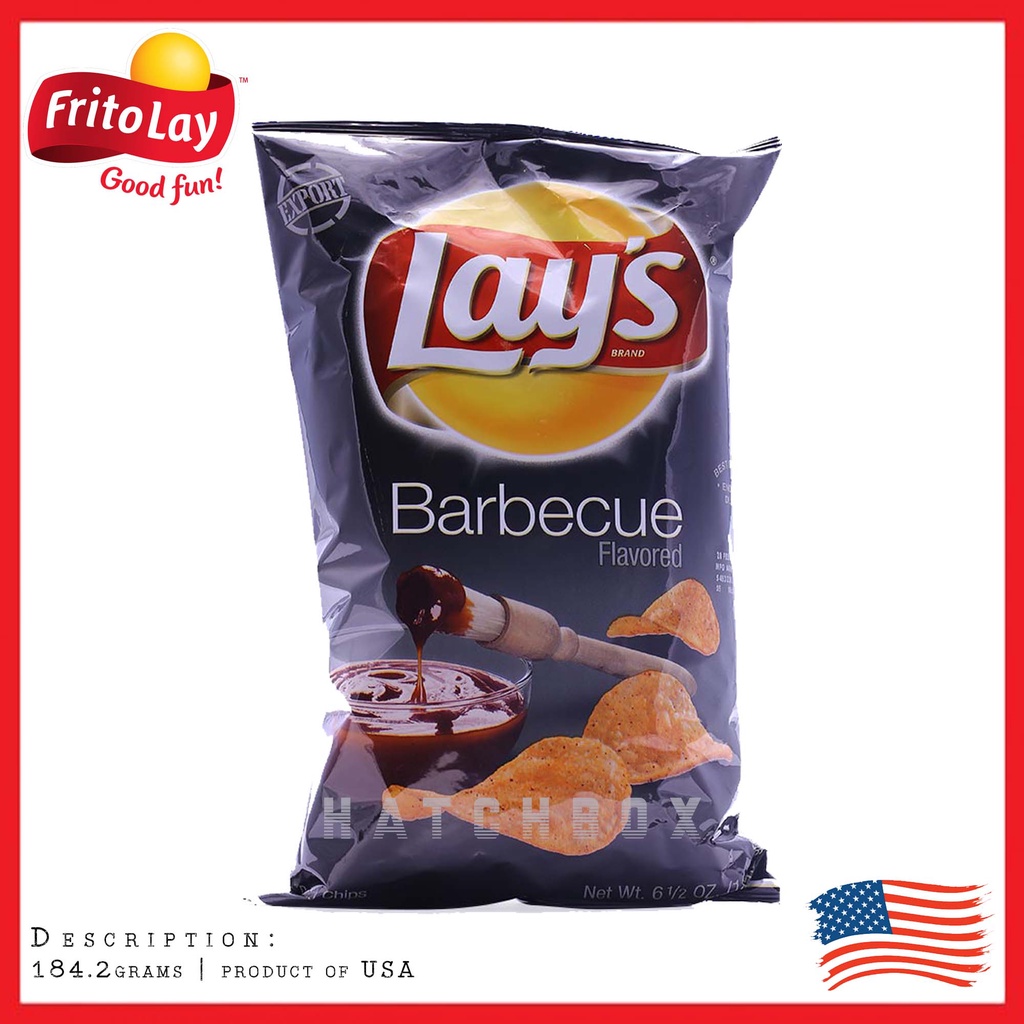 Fritolay Lay S Barbeque Potato Chips Grams Imported Lays Cheetos