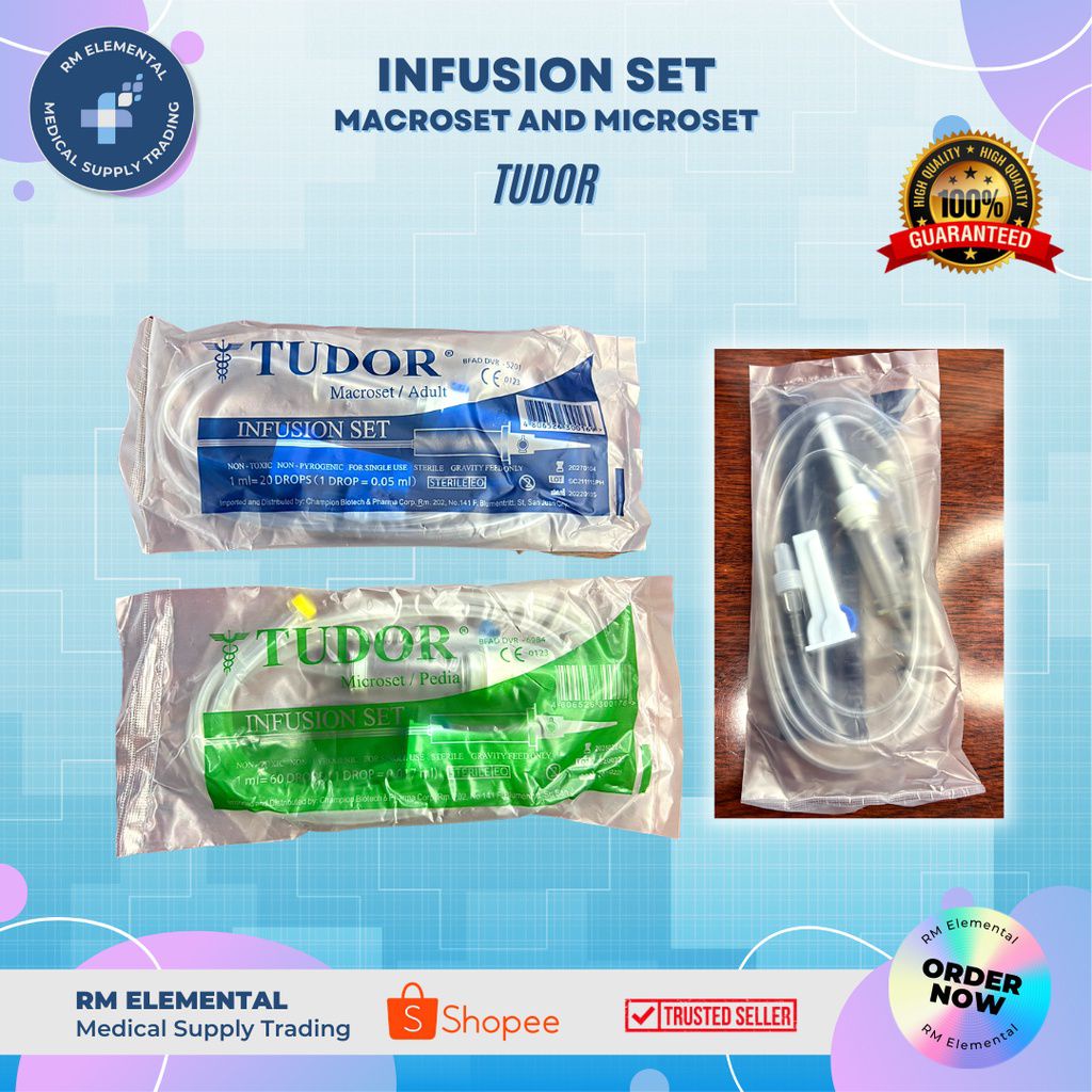 Disposable Infusion Set Tudor Newton Single Use Sterile Macroset