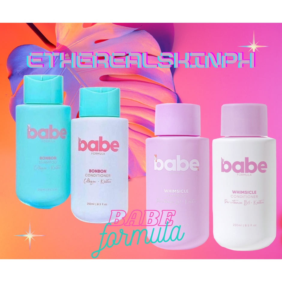 BABE FORMULA BONBON And WHIMSICLE Sulfrate Free Shampoo And Conditioner