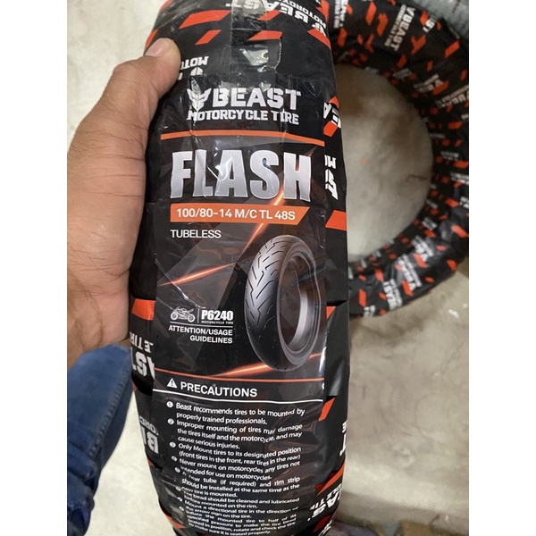 BEAST TIRE FLASH TUBELESS FREE PITO SEALANT OR WITH OUT Shopee