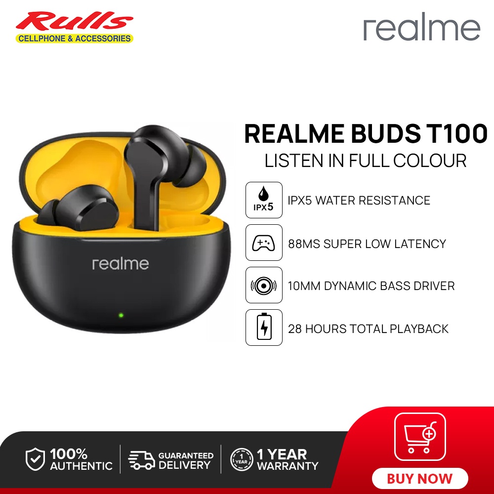 Realme Buds T Mm Dynamic Bass Driver Ms Super Low Latency