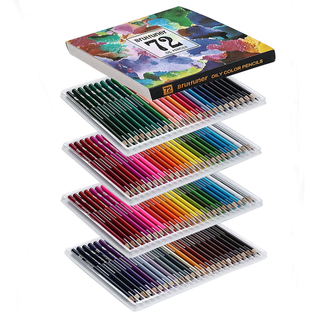 Brutfuner Oily Color Pencil Set For Adults Original 48 72 120 160 180