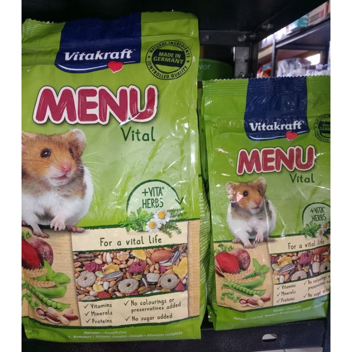 Vitakraft Menu Vital Hamster Food G Kg Shopee Philippines