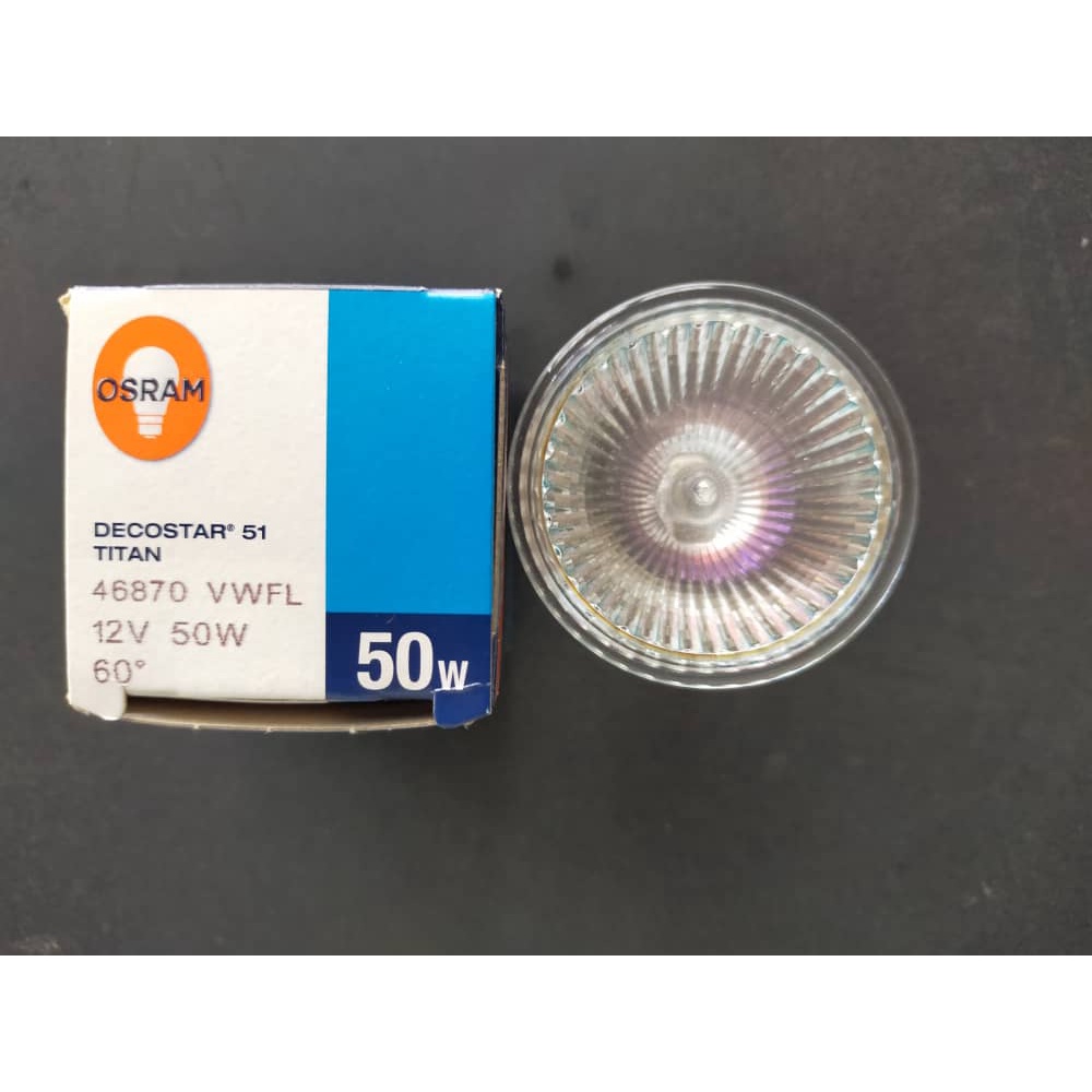 Osram DECOSTAR 51 TITAN 46870VWFL Very WideFlood 60deg 12V 50W GU5 3