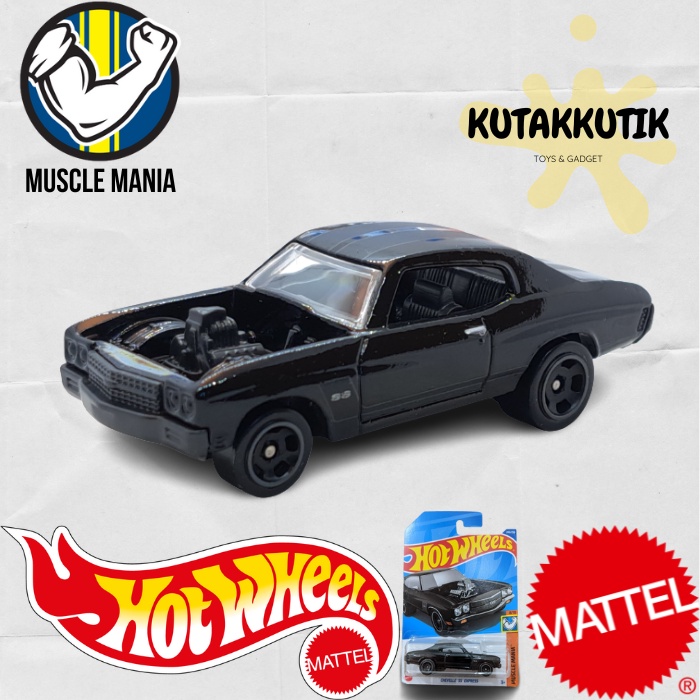 HITAM Hot Wheels Chevelle SS Express Black Lot P 2022 Muscle Mania