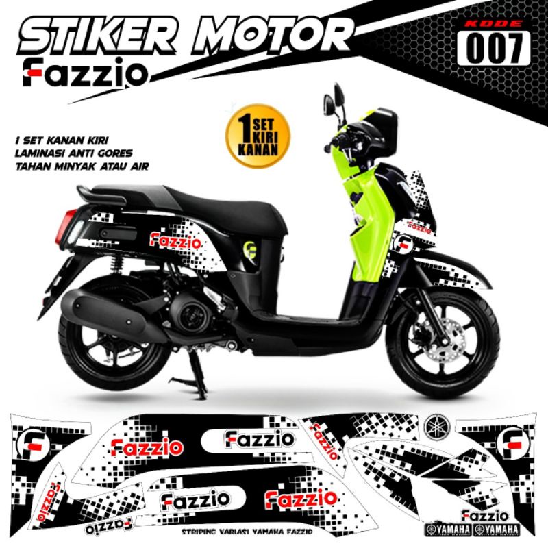 Decal Sticker Striping Variation Yamaha Fazzio Yamaha Fazzio