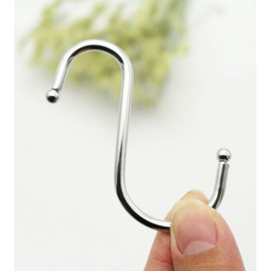 Stainless Steel S Hook S Shape Hanging Hooks Metal MOHWC Shopee