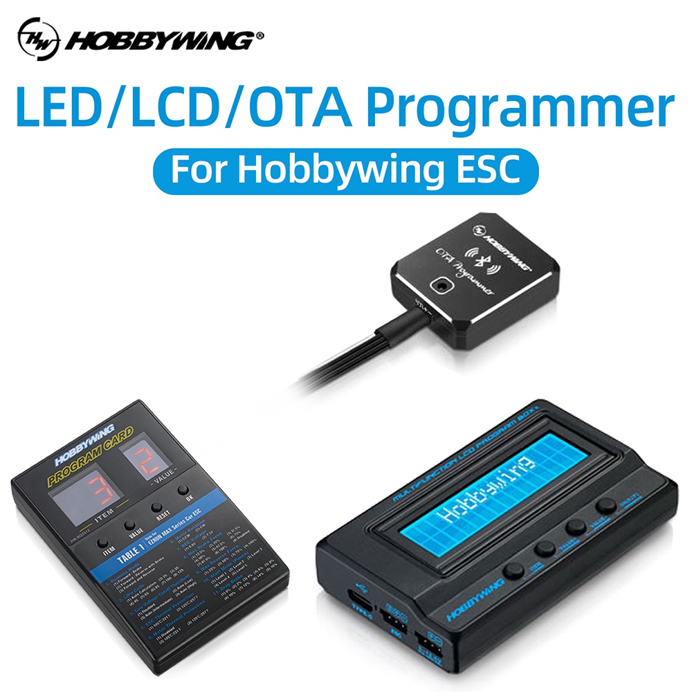 HOBBYWING Program Card LCD LED OTA ESC Programming Box Multifunction