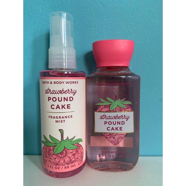 Bbw Strawberry Pound Cake Pink Travel Size Ml Shopee Philippines