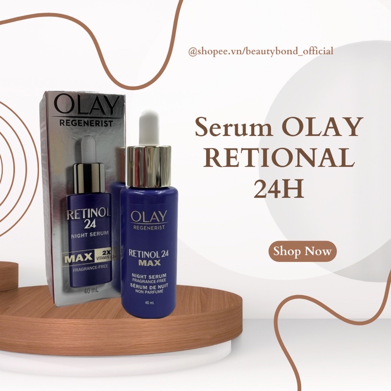 Olay Regenerist Retinol 24 Night Serum Fragrance Free 40ml Shopee