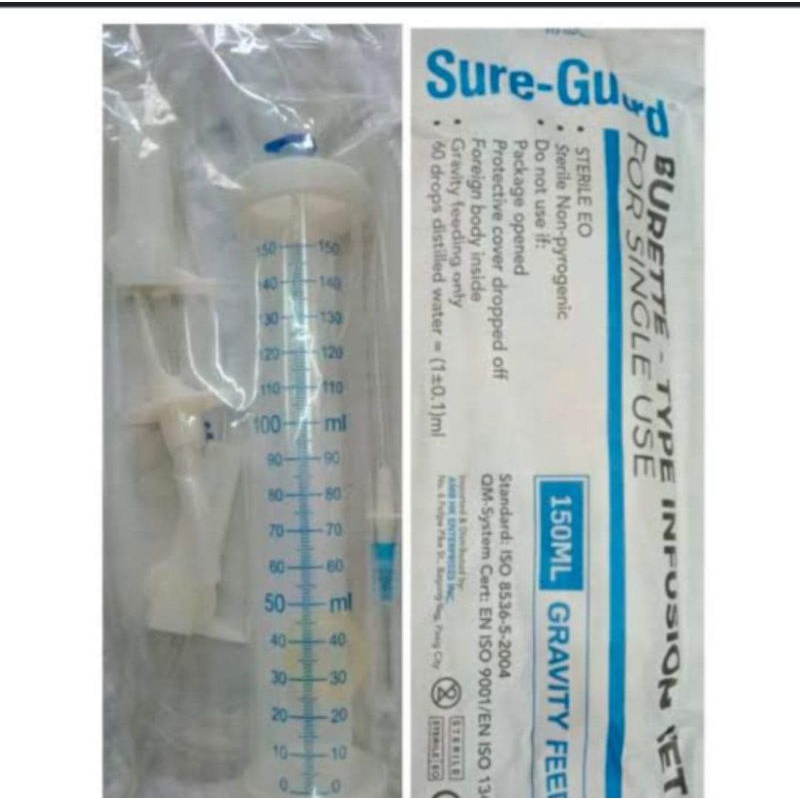 Burette Type Infusion Set 150ml Sold Per Pcs Shopee Philippines