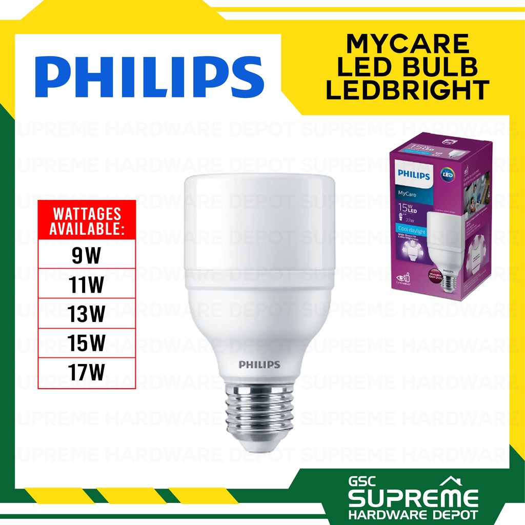 Philips Mycare Led Bright Bulb W W W W W Cool Daylight