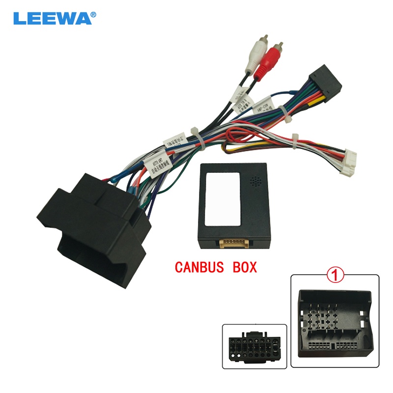 LEEWA Car 16pin Audio Wiring Harness Canbus Box For Volkswagen Touareg