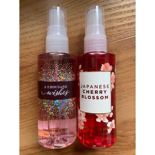 Bbw A Thousand Wishes Japanese Cherry Blossom Body Mist Ml Travel