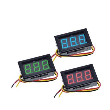 DC0 100V Three Wire DC Voltmeter 0 56 LED Digital Display Battery