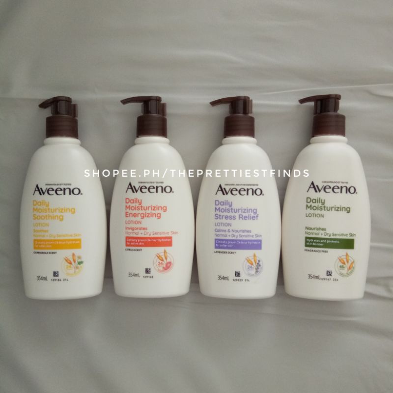 Aveeno Daily Moisturizing Lotion Stress Relief Lotion Energizing