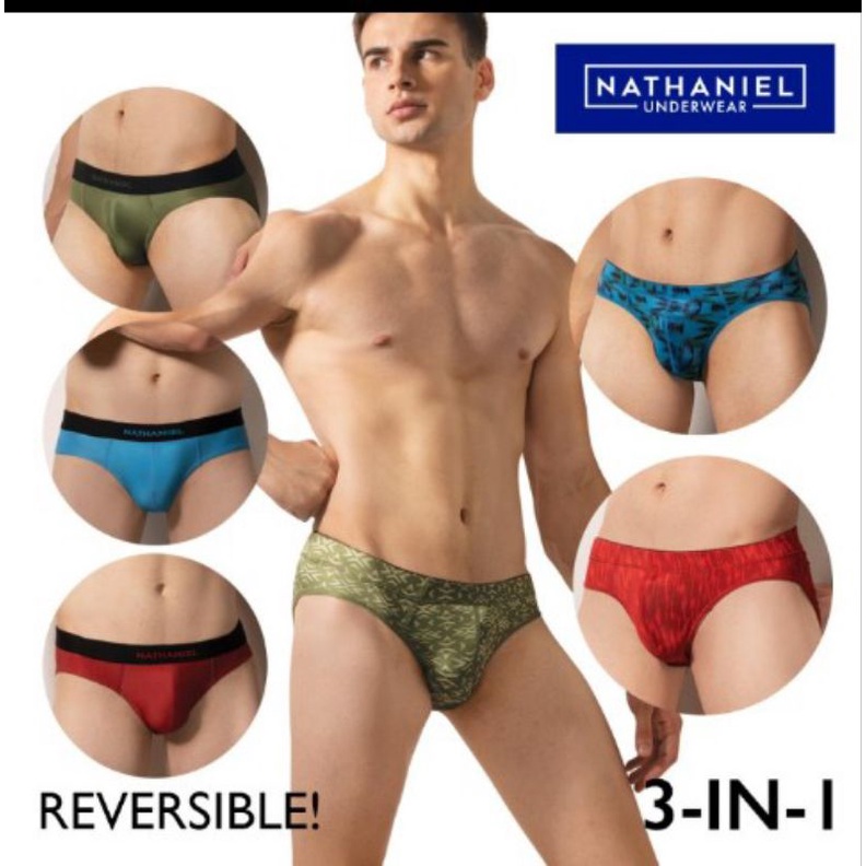 Natasha Nathaniel Bronwin In Men S Reversible Bikini Brief