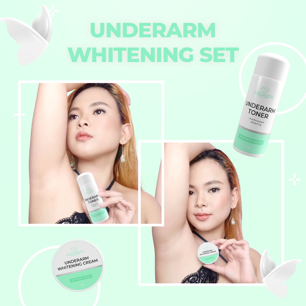 Underarm Whitening Set Underarm Whitening Toner And Cream Clarity