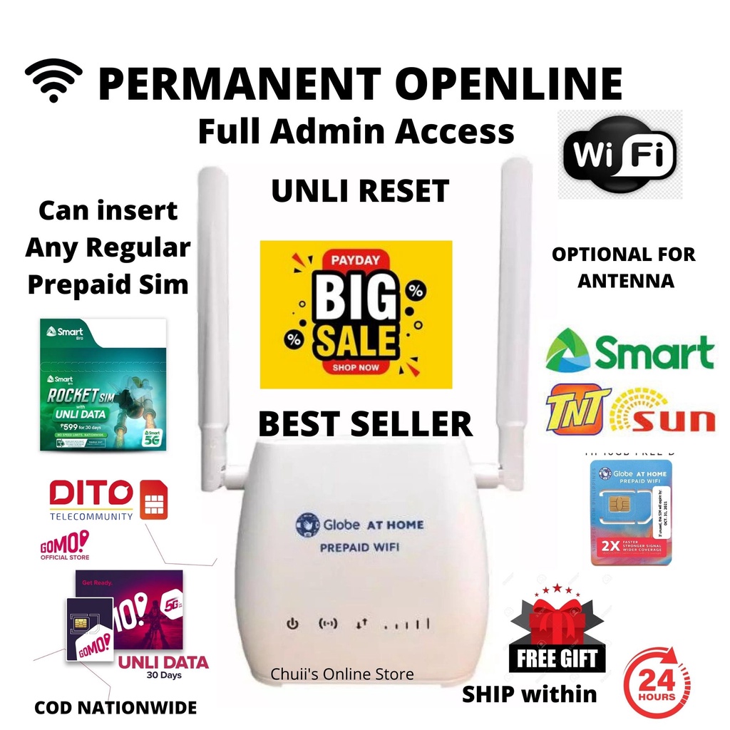 GLOBE ZLT S10G OPENLINE Modem Full Admin Access Shopee Philippines