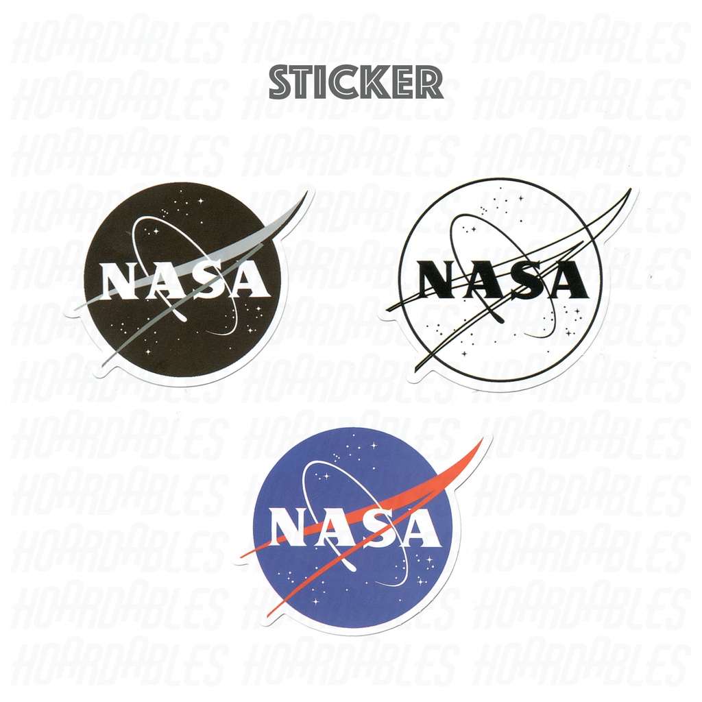 Nasa Pcs Black White Blue Art Grafitti Waterproof Matte Sticker Decal