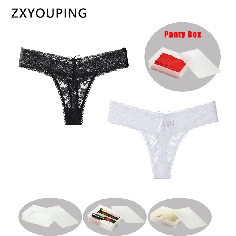 ZXYOUPING T Back Panty Lingerie Set Thongs Lace Panty For Women Tibak