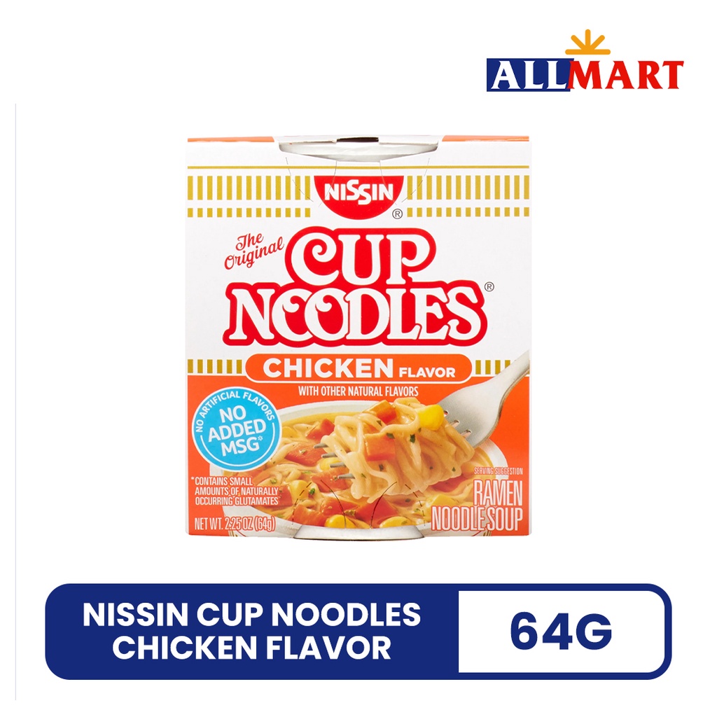 Nissin Cup Noodles Chicken Flavor 60g Shopee Philippines