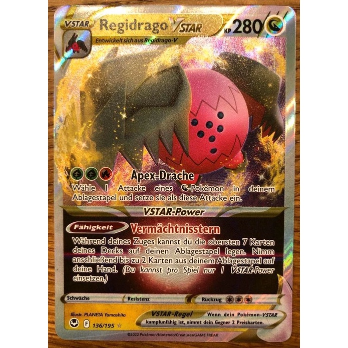 Pokemon TCG Regidrago VSTAR 136 195 Ultra Rare Sword Shield