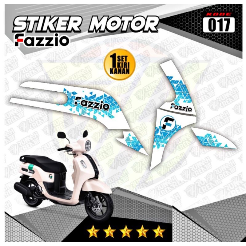 Decal Sticker Striping Variation Yamaha Fazzio Yamaha Fazzio