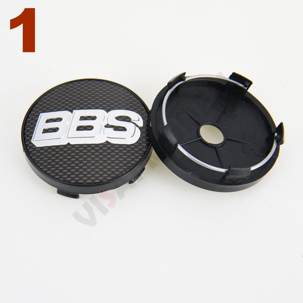 4PCS OD 60MM ID 55MM Wheel Center Cap BBS Logo Wheel Cover Hub Cap