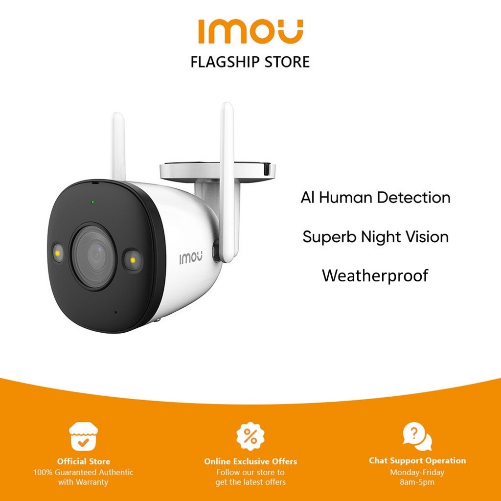 Imou Bullet C Mp Mp Outdoor Bullet Wi Fi Cctv Ip Weatherproof