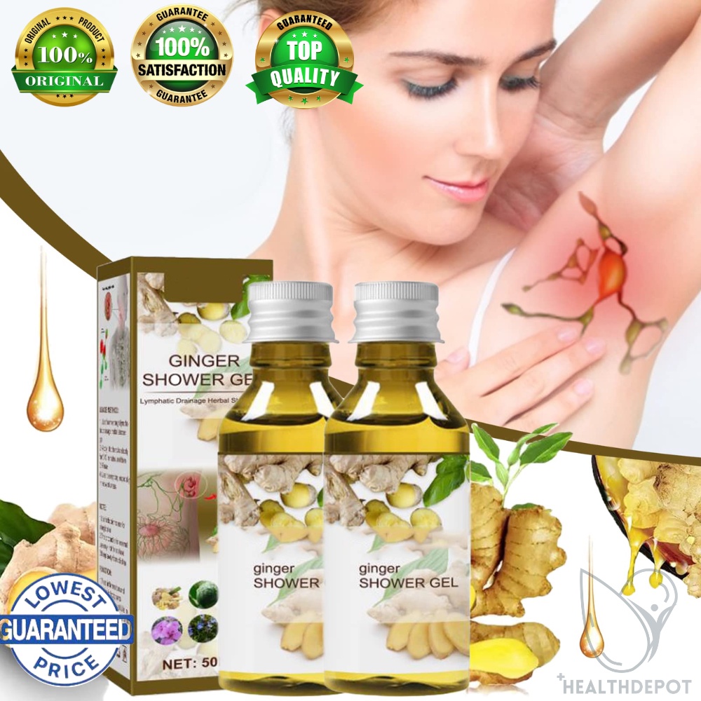 Lymphatic Drainage Herbal Shower Gel Ginger Shower Gel Reduce Fats