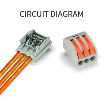 Fast Wire Connectors Universal Compact Wiring Connector Push In