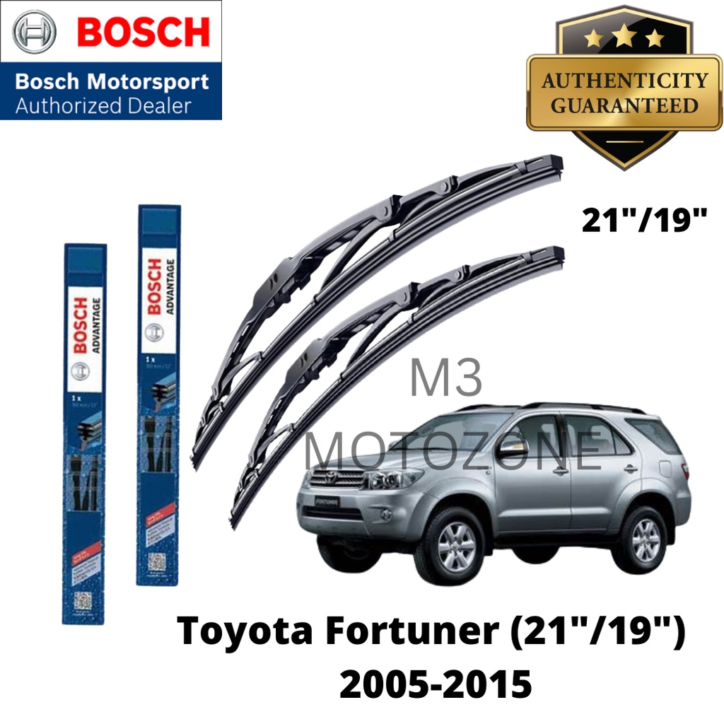 Bosch Advantage Wiper Blade Set For Toyota Fortuner