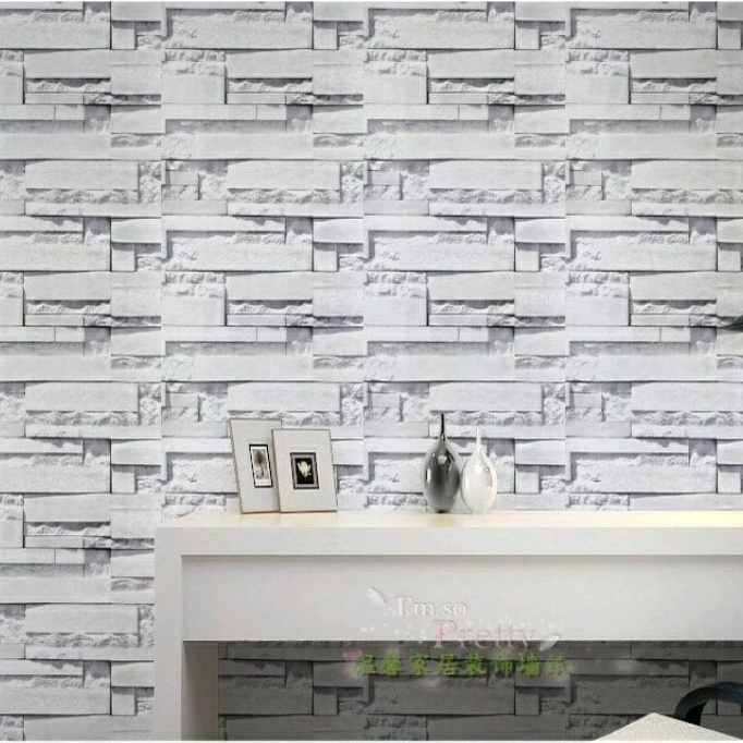 Hub Wallpaper Brick Design Pvc Waterproof Self Adhesive Wall Sticker