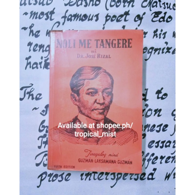 Noli Me Tangere Ni Dr Jose Rizal Tinagalog Nina Guzman Laksamana Guzman Shopee Philippines