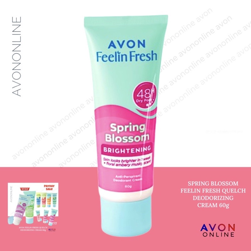 Avon Feelin Fresh Quelch Whitening Anti Perspirant Deodorizing Cream