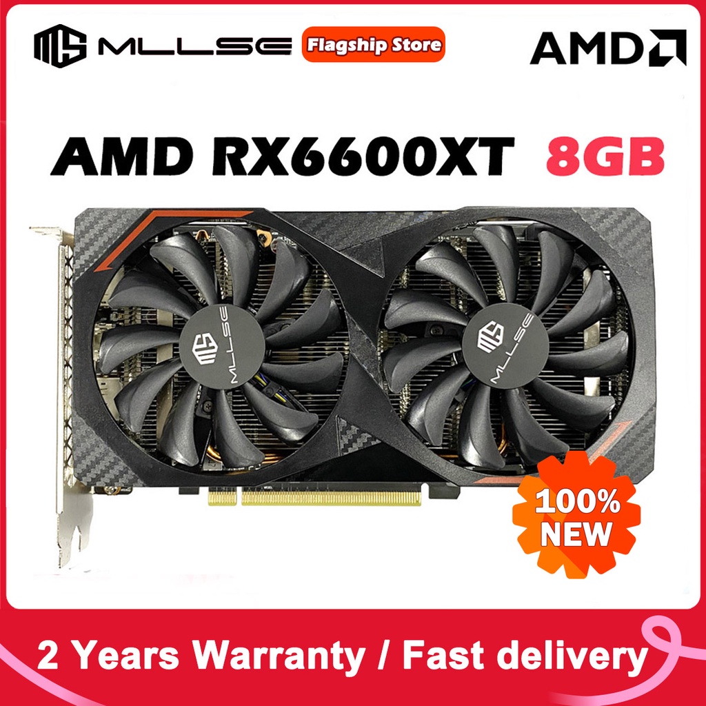 Mllse Rx 6600xt 8g D6 Amd Gaming Video Card With 8g 128bit Gddr6 16ghz