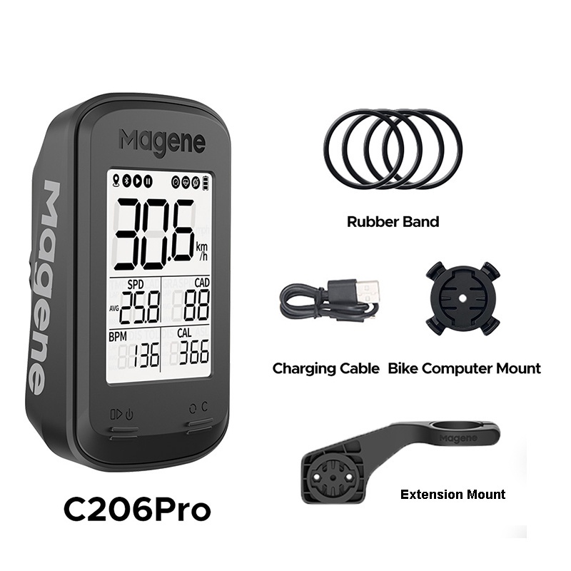 Magene C206 Pro Bike Computer Wireless Gps Speedometer Waterproof Road