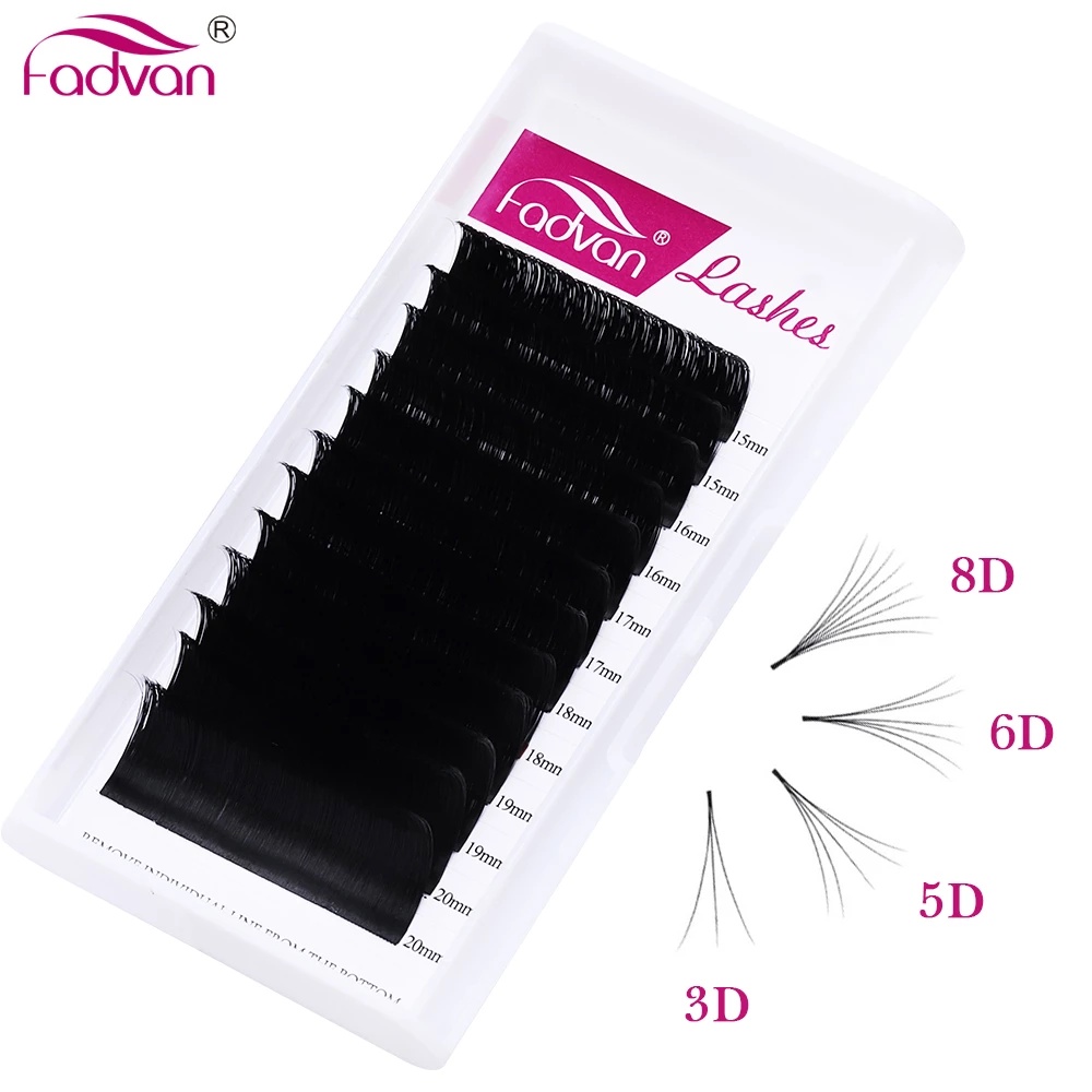 FADVAN Easy Fanning Eyelash Extensions Blooming Eyelashes Flare