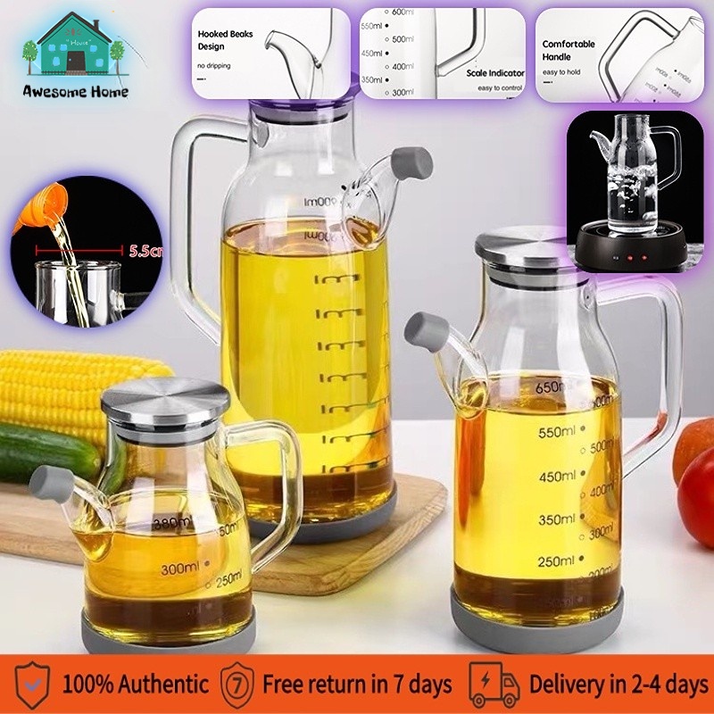 Ml Ml Glass Oil Pot Leak Proof Seasoning Oil Bottle Soy Sauce