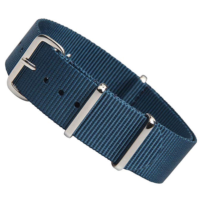 Mm Navy Nylon Nato Watch Straps Bands Mm Nato Straps Premium