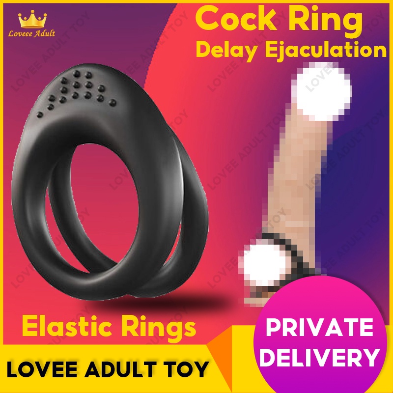 Male Cock Ring Penis Ring Elastic Scrotal Binding Delay Ejaculation Sex