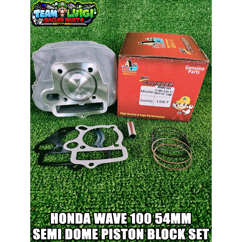 HACHI HONDA WAVE 100 54MM SEMI DOME PISTON BLOCK SET Shopee Philippines