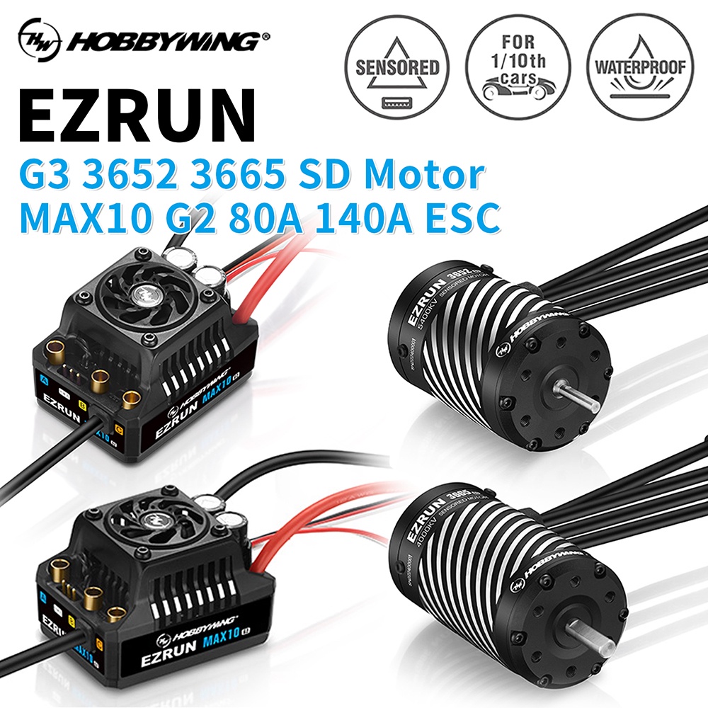 Hobbywing Ezrun G Brushless Motor Max G Waterproof Esc A A