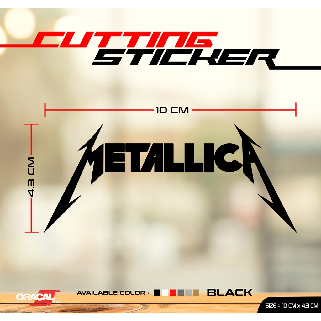 Metallica Band Sticker Cutting Metallica Cutting Band Sticker